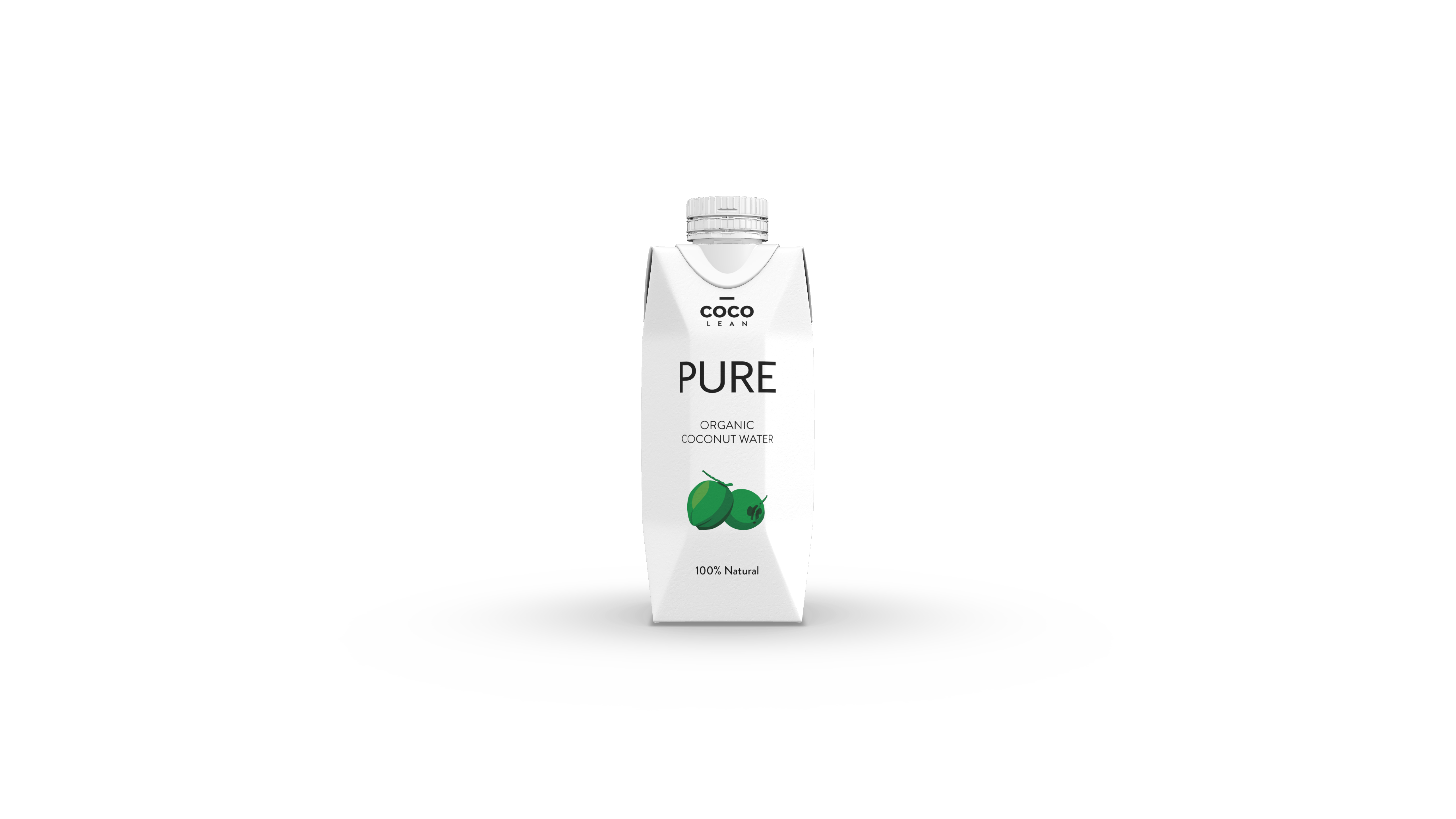 cocolean PURE organic coconut water, 330 ml